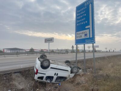 Afyonkarahisar-Sandıklı Karayolu’nda trafik kazası yaşandı Edinilen bilgilere göre, M.Ş. idaresindeki