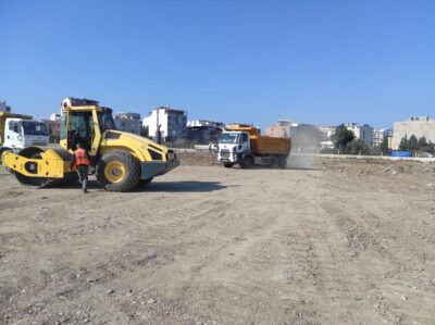 Afyonkarahisar Belediyesi, deprem bölgelerine kurulacak konteyner kentlerin altyapı imalatlarına devam