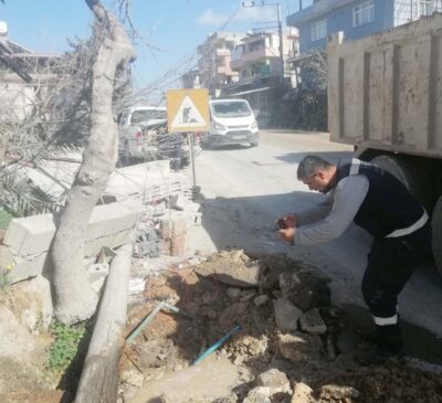 Afyonkarahisar İl Özel İdaresi’ne bağlı tesisat ekipleri deprem bölgesi Hatay’da,