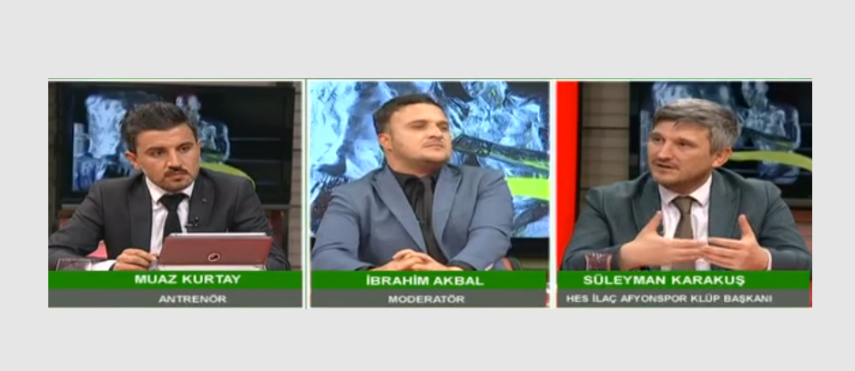 Kanal3’te Spor3 programına konuk olan Hes İlaç Afyonspor Futbol Kulübü