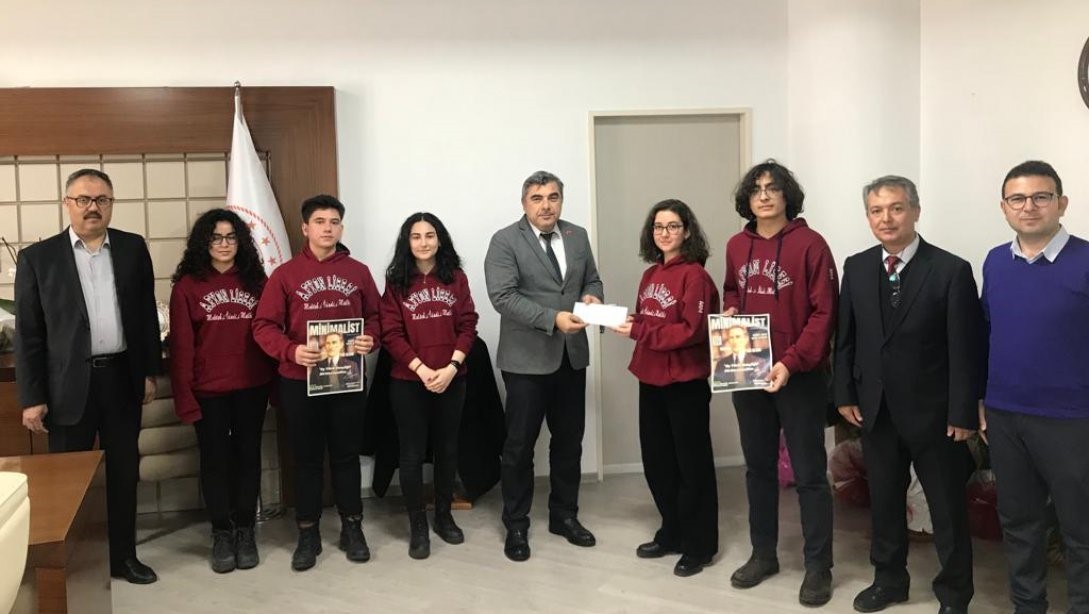 AFYON LİSESİ ÖĞRENCİLERİ TARAFINDAN ÇIKARTILAN MİNİMALİST DERGİSİ’NDEN ELDE EDİLEN GELİR