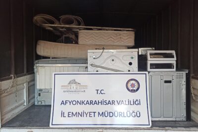 AFYONKARAHİSAR (AA) – Afyonkarahisar'da girdiği evlerden çaldığı eşyaları baldızının evinde