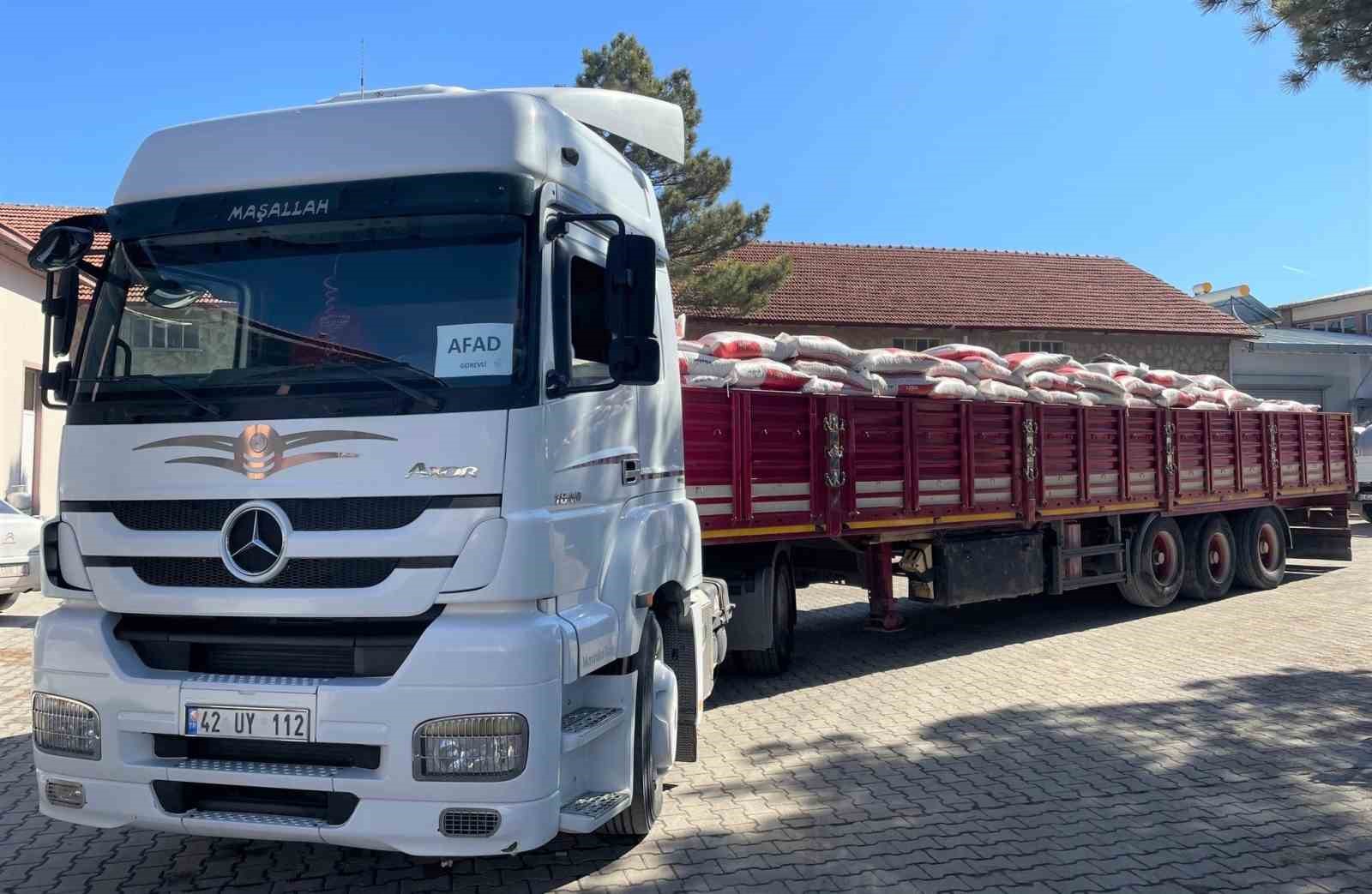 AFYONKARAHİSAR İL TARIM VE ORMAN MÜDÜRLÜĞÜ TARAFINDAN DEPREM BÖLGESİNE 27