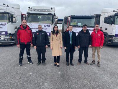 Afyonkarahisar’dan 6 Şubat’ta meydana gelen Kahramanmaraş merkezli depremlerden etkilenen illere