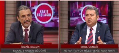 Kanal 3 ekranlarında İsmail Sagun’un hazırlayıp sunduğu Kayıt Başlasın programına