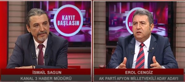 Kanal 3 ekranlarında İsmail Sagun’un hazırlayıp sunduğu Kayıt Başlasın programına