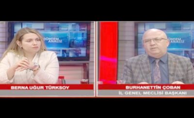 Kanal 3 ekranlarında Berna Uğur Türksoy’un hazırlayıp sunduğu Gündem Analiz