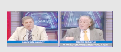 Kanal 3’te Saadettin Ulusoy’un hazırlayıp sunduğu 3.Boyut programına konuk olan
