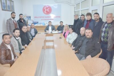 MHP’nin yeni il Başkanı Ahmet Kahveci, İl Yönetim Kurulu ile
