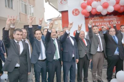 Milliyetçi Hareket Partisi Afyonkarahisar İl teşkilatının Seçmen İletişim Merkezi’nin açılışında