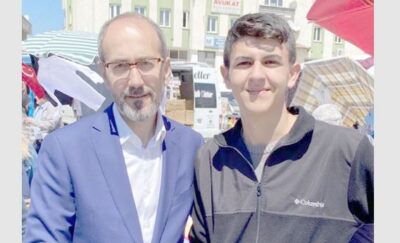 AK Parti Afyonkarahisar Milletvekili adayı Hakkı Öztürk sahadaki çalışmalarını sürdürürken