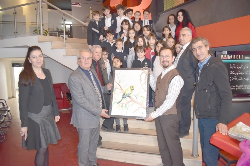 Girne Koleji öğrencileri Megabirlik’i ziyaret etti. Minikler birimleri teker teker