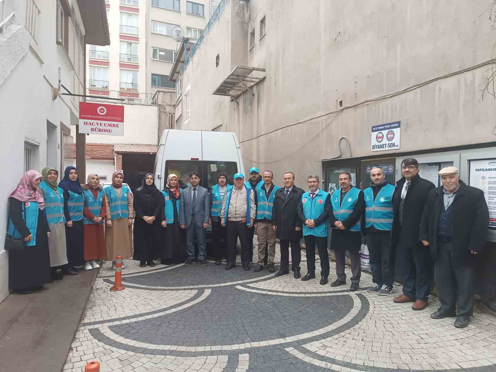 AFYONKARAHİSAR MÜFTÜLÜĞÜ GÖNÜLLÜ PERSONELİ HATAY İSKENDERUN'A GİDİYOR.