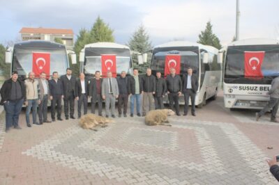 Susuz Belediyesi toplu ulaşımda kullanılmak üzere 4 otobüsü daha araç