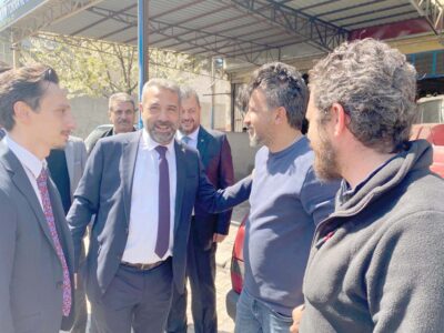 MHP Afyonkarahisar Milletvekili adayı Yücel Genç seçim çalışmaları kapsamında Emirdağ
