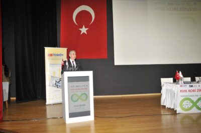 “Sürdürülebilir Yeşil Dönüşüm” temasıyla gerçekleştirilen18. KOBİ Zirvesi’nde konuşan  TOBB Genel