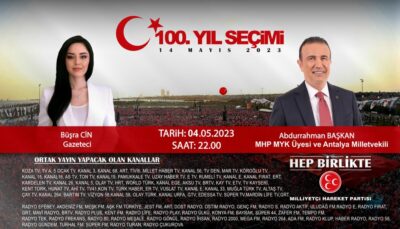 Büşra Cin moderatörlüğünde, MHP MYK Üyesi ve Antalya Milletvekili Abdurrahman