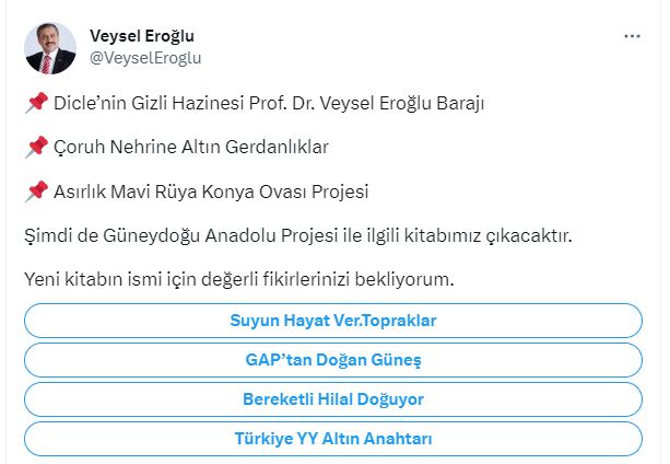 Önceki dönem Orman ve Su İşleri Bakanı, AK Parti Afyonkarahisar