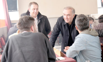 İYİ Parti Milletvekili adayı Mustafa Enis Arabacı seçim çalışması için