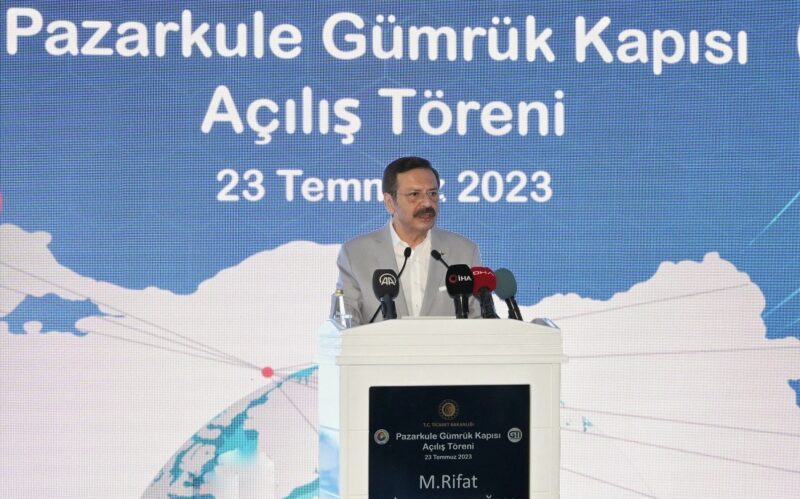 Pazarkule Gümrük Kapısı’nın hizmete açılış töreninde konuşan TOBB Başkanı M.Rifat