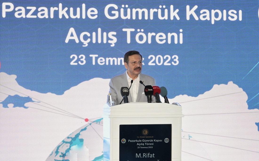 Pazarkule Gümrük Kapısı’nın hizmete açılış töreninde konuşan TOBB Başkanı M.Rifat