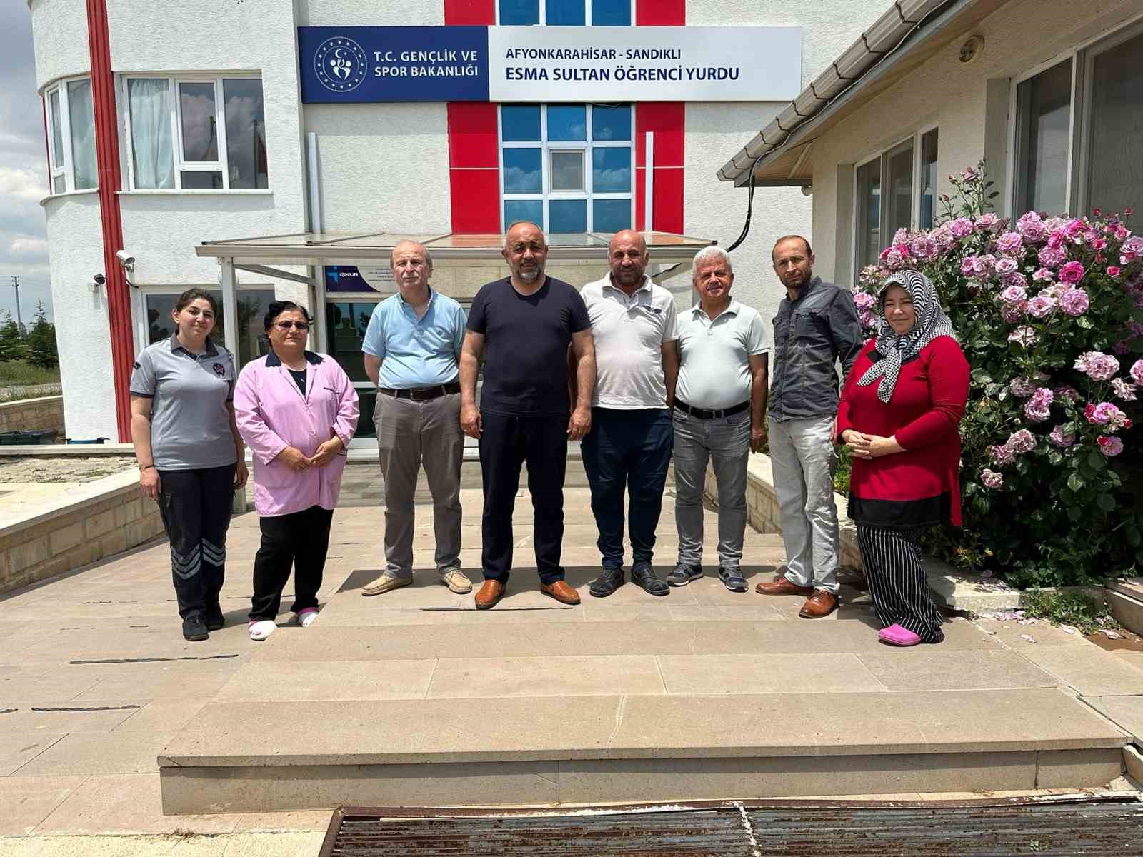 MÜDÜR KASAPOĞLU, YURTLARDA İNCELEMELERDE BULUNDU