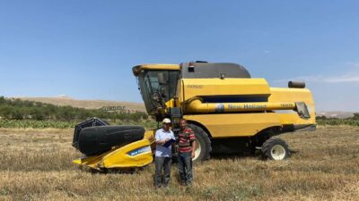 İlçede hububat hasat sezonunda sona yaklaşırken Şuhut İlçe Tarım Müdürlüğü