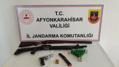 Afyonkarahisar’da düğünde havaya ateş açtığı fotoğraflı mektupla ihbar edilen şahsın