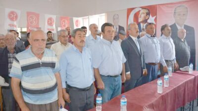 Milliyetçi Hareket Partisi Afyonkarahisar teşkilatının 14. Olağan ilçe kongrelerinde konuşan