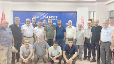 Sandıklı İlçe Teşkilatı’nın haftalık toplantısına katılan Saadet Partisi İl Başkanı