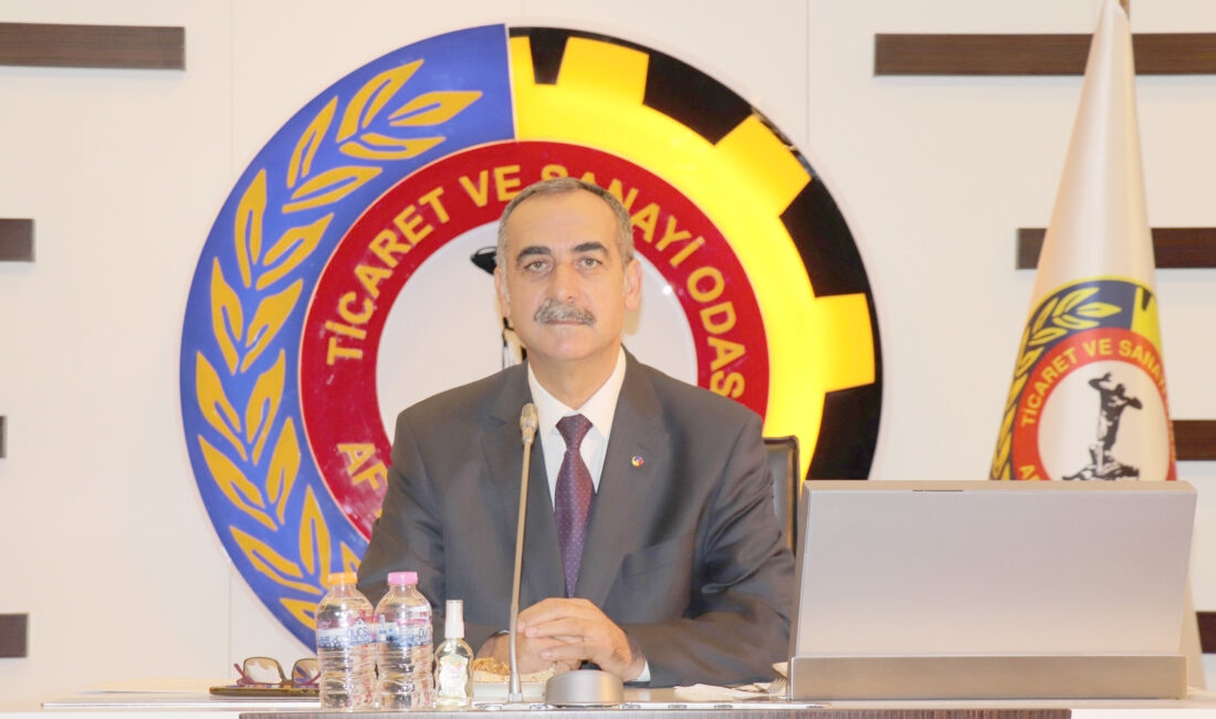 ATSO Meclisi’nin Eylül ayı toplantısında konuşan ATSO Meclis Başkanı Mustafa