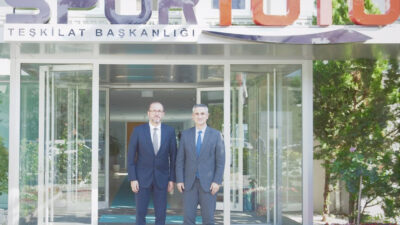 Spor Toto Teşkilatı Başkanı Dr. Mehmet Ata Öztürk’ü ziyaret eden