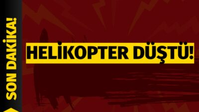 Afyonkarahisar da bir otelin bahçesine helikopter düştü. Düşen helikopterde ölen