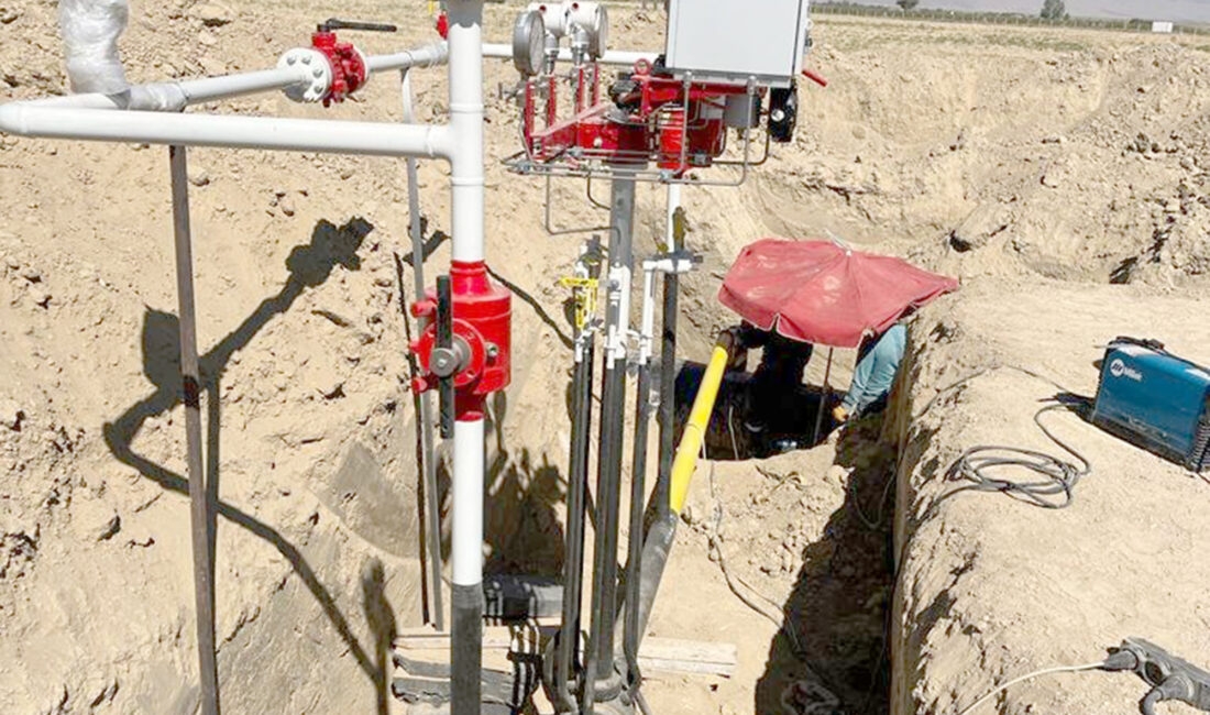 Sultandağı ilçesinde 2.etap doğalgaz çalışmalarının en önemli kısmı olan RMS