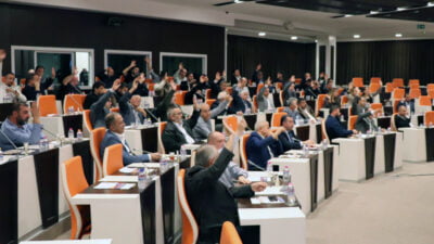 ATSO Meclisi’nin 2023 yılı Ekim ayı toplantısında konuşan ATSO Meclis