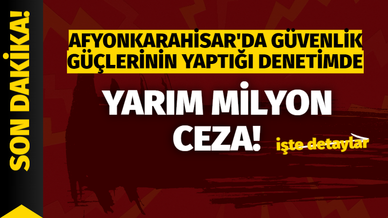 Afyonkarahisar’da güvenlik güçlerinin yaptığı denetimde üç bin 557 araç kontrol