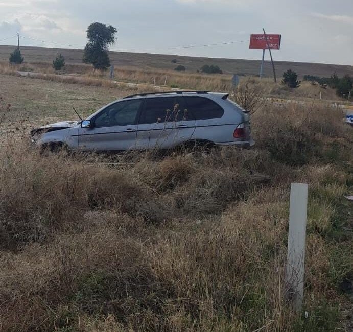 Afyonkarahisar’da SUV aracın çarptığı otomobilin kontrolden çıkarak takla atması sonucu