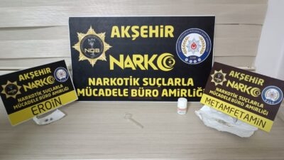 Konya’nın Akşehir ilçesinde uygulama yapan polisleri görüp kaçan ve yaşanan