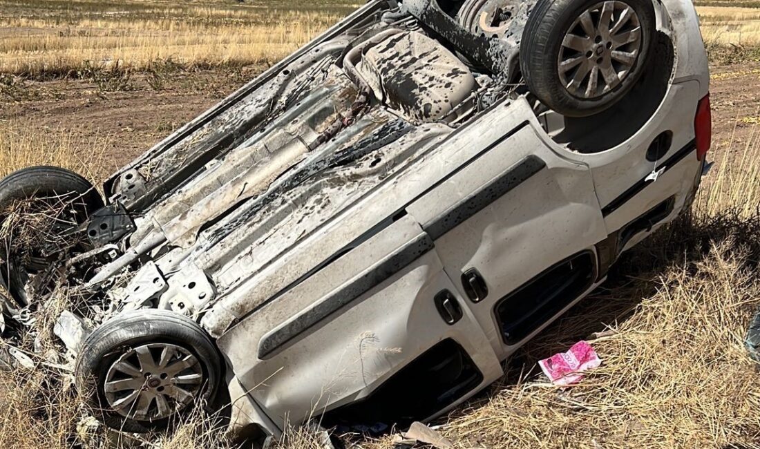 Kayseri’nin Develi ilçesinde hafif ticari araç ile otomobilin kafa kafaya
