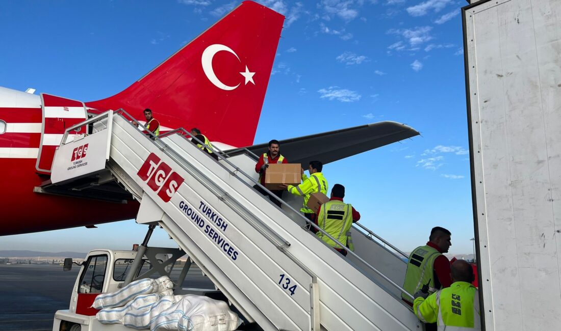 Filistin’e insani yardım için Mısır’a gidecek olan Cumhurbaşkanlığı uçağı Ankara’dan