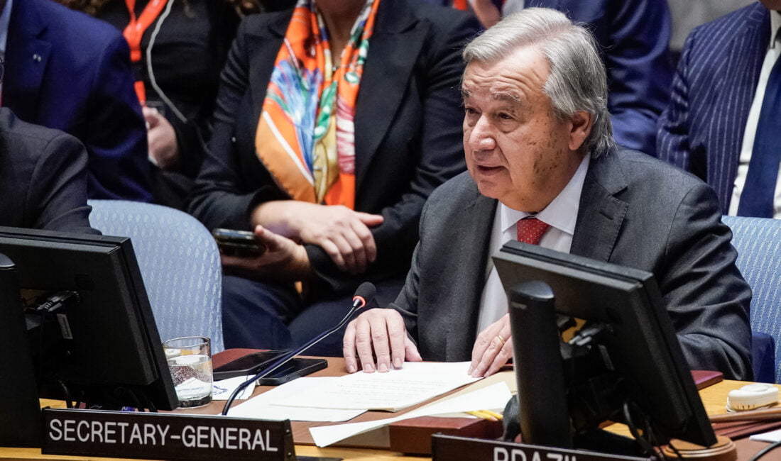 Birleşmiş Milletler (BM) Genel Sekreteri Antonio Guterres, Hamas’ın İsrail’e yönelik