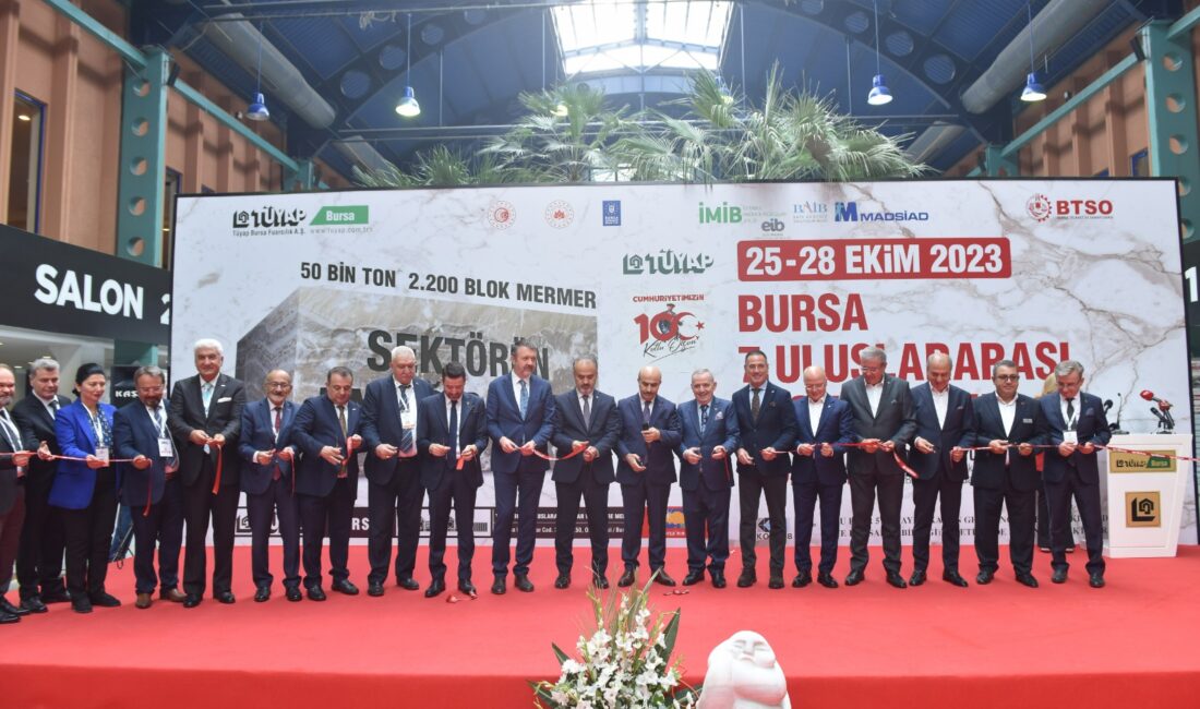 Bursa’da düzenlenen 7.Uluslararası Blok Mermer Fuarı’na Afyonkarahisar’dan 24 firma katılım