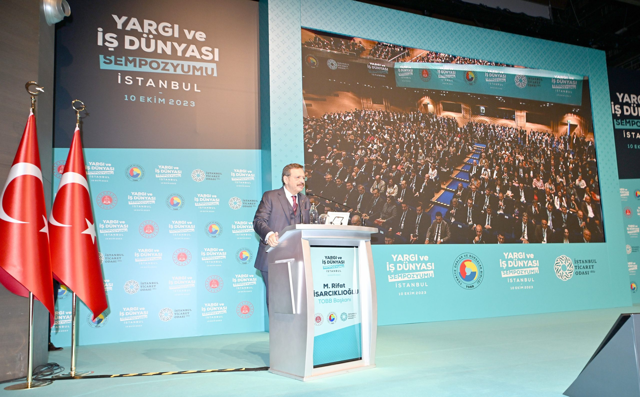 Yargı ve İş Dünyası Sempozyumu’nda konuşan TOBB Başkanı M. Rifat