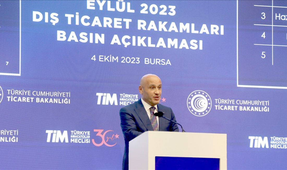 Türkiye İhracatçılar Meclisi (TİM) Başkanı Mustafa Gültepe, Türkiye’nin geçen ay