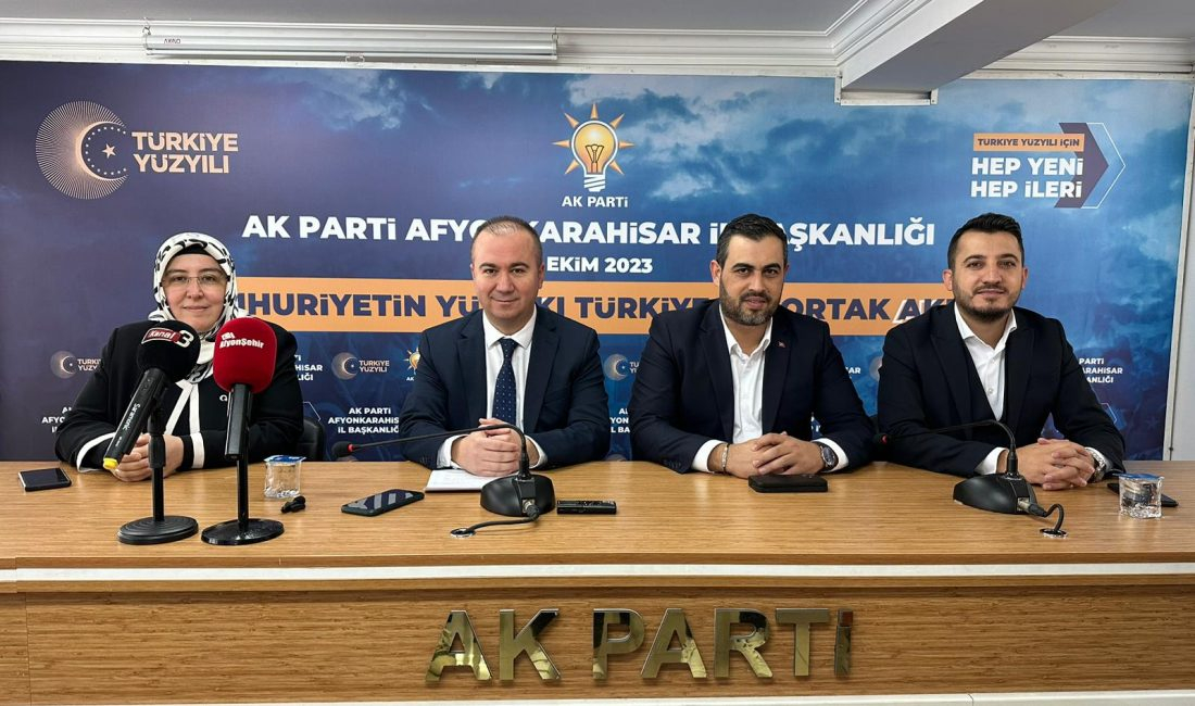 AK Parti İL Başkanlığı tarafından düzenlenen basın toplantısında konuşan AK