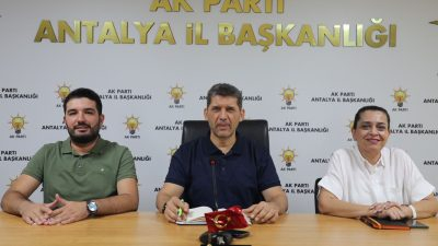 AK Parti Antalya İl Başkanı Ali Çetin, partisinin 4. Olağanüstü