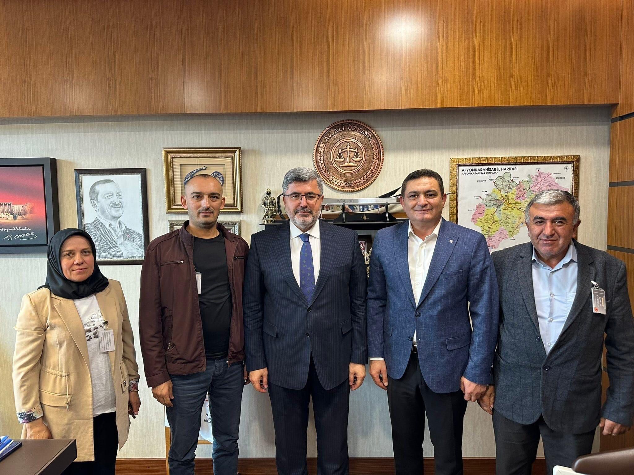 Çobanlar Belediye Başkanı Ali Altuntaş ile Belediye Meclis üyeleri, TBMM’de