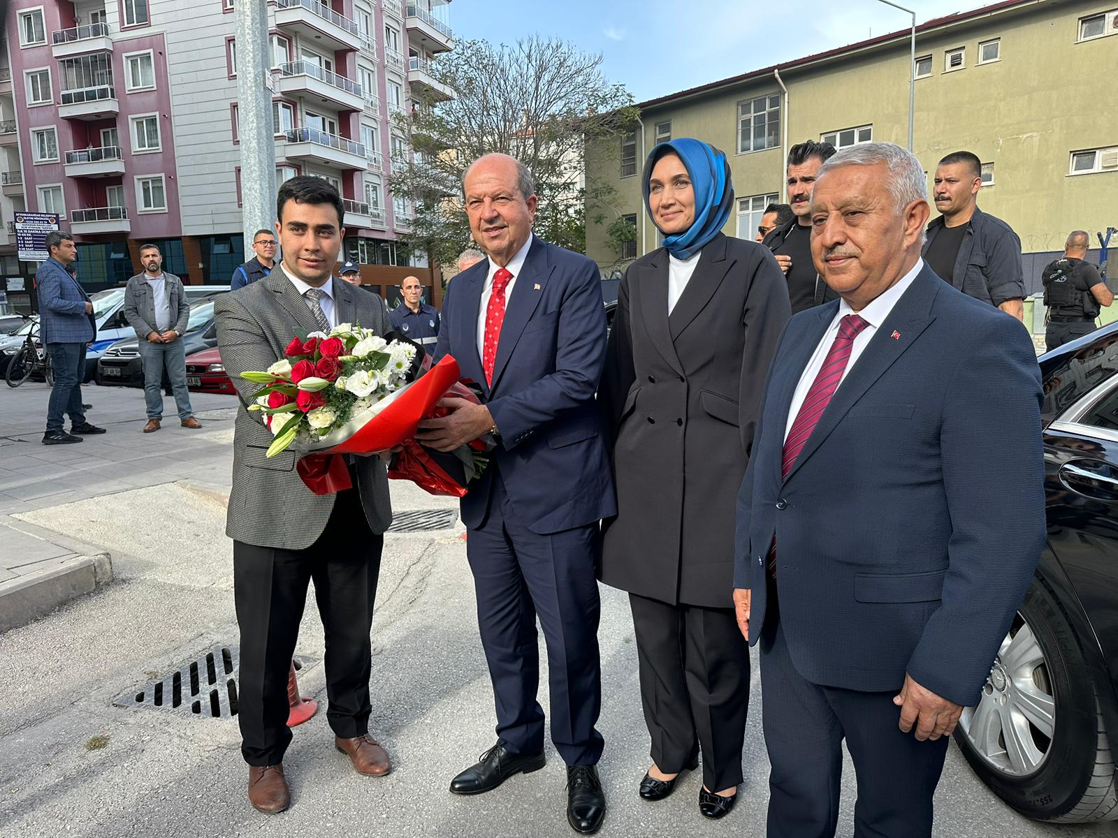 Kuzey Kıbrıs Türk Cumhuriyeti Cumhurbaşkanı Ersin Tatar, Valilik ziyaretinin ardından