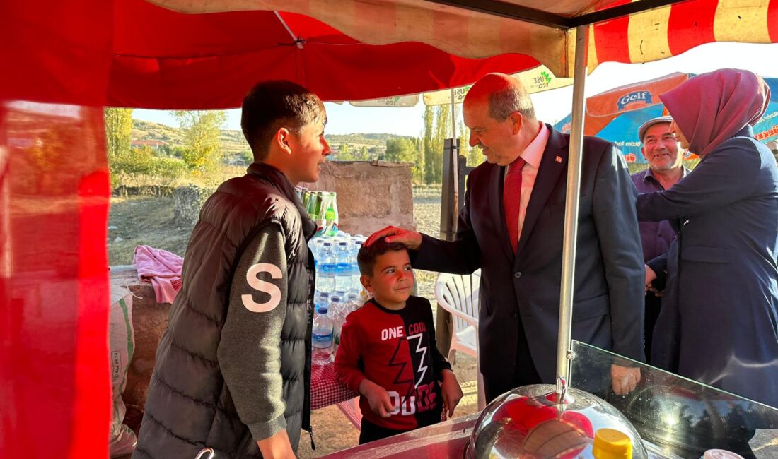 Kuzey Kıbrıs Türk Cumhuriyeti Cumhurbaşkanı Ersin Tatar, turizme kazandırılan Ayazini’de