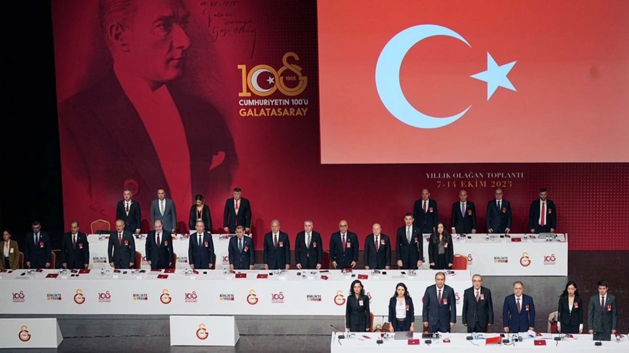 Galatasaray Spor Kulübü Yıllık Olağan Genel Kurul Toplantısında, yönetim kurulunun